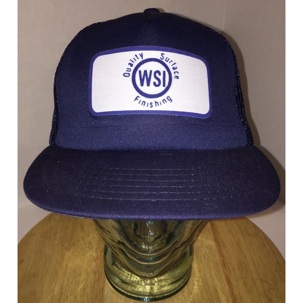 VTG WSI Quality Surface Finishing Trucker Hat Cap Snapback Military Aerospace